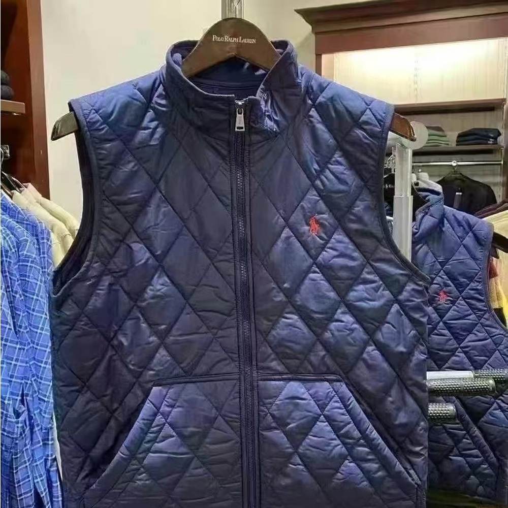 NWT Polo Ralph Lauren Youth Navy Quilted Vest Size XL